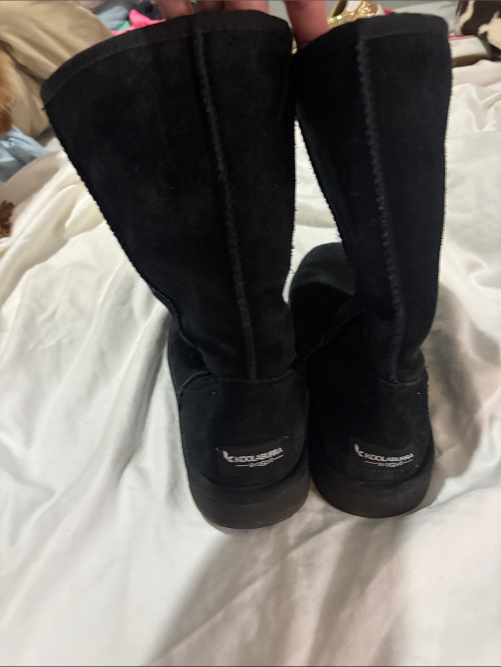 Koolaburra Black Suede Over-The-Knee Boots